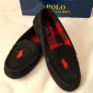 NWT POLO Ralph Lauren Moccasin Slip On Memory Form Pony Logo Buffalo Women's 10